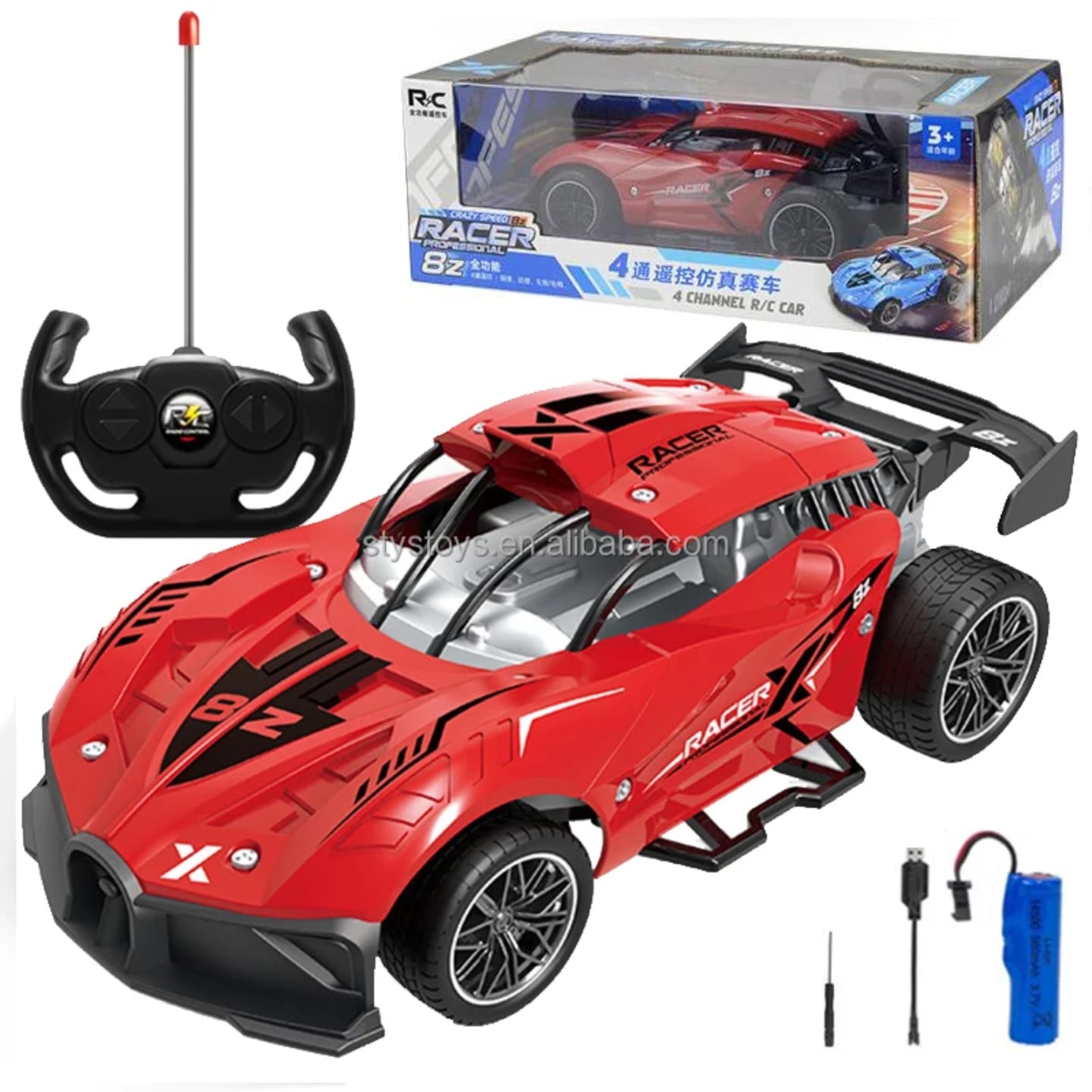 puzzle rc car remote-control high-speed racer rc car kids' toy electric 4*4 remote controlled sports car