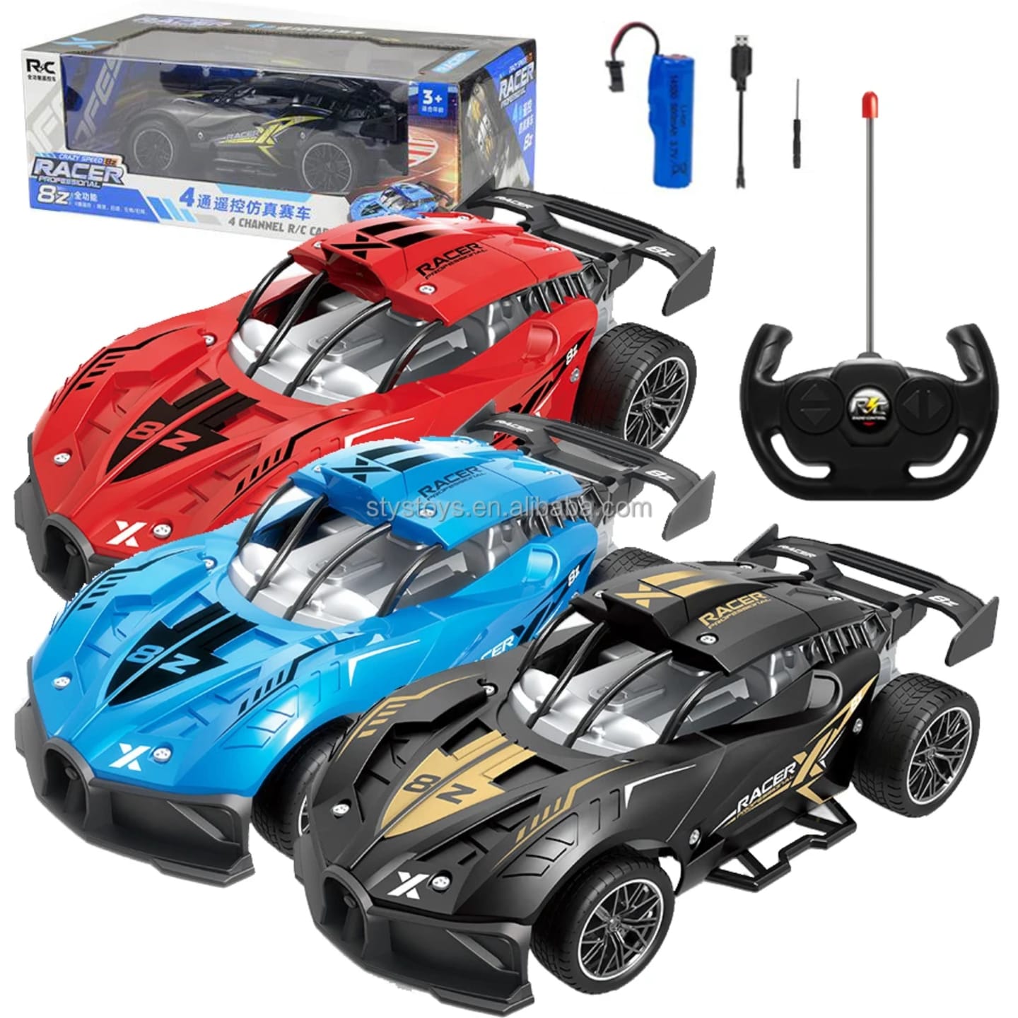 puzzle rc car remote-control high-speed racer rc car kids' toy electric 4*4 remote controlled sports car