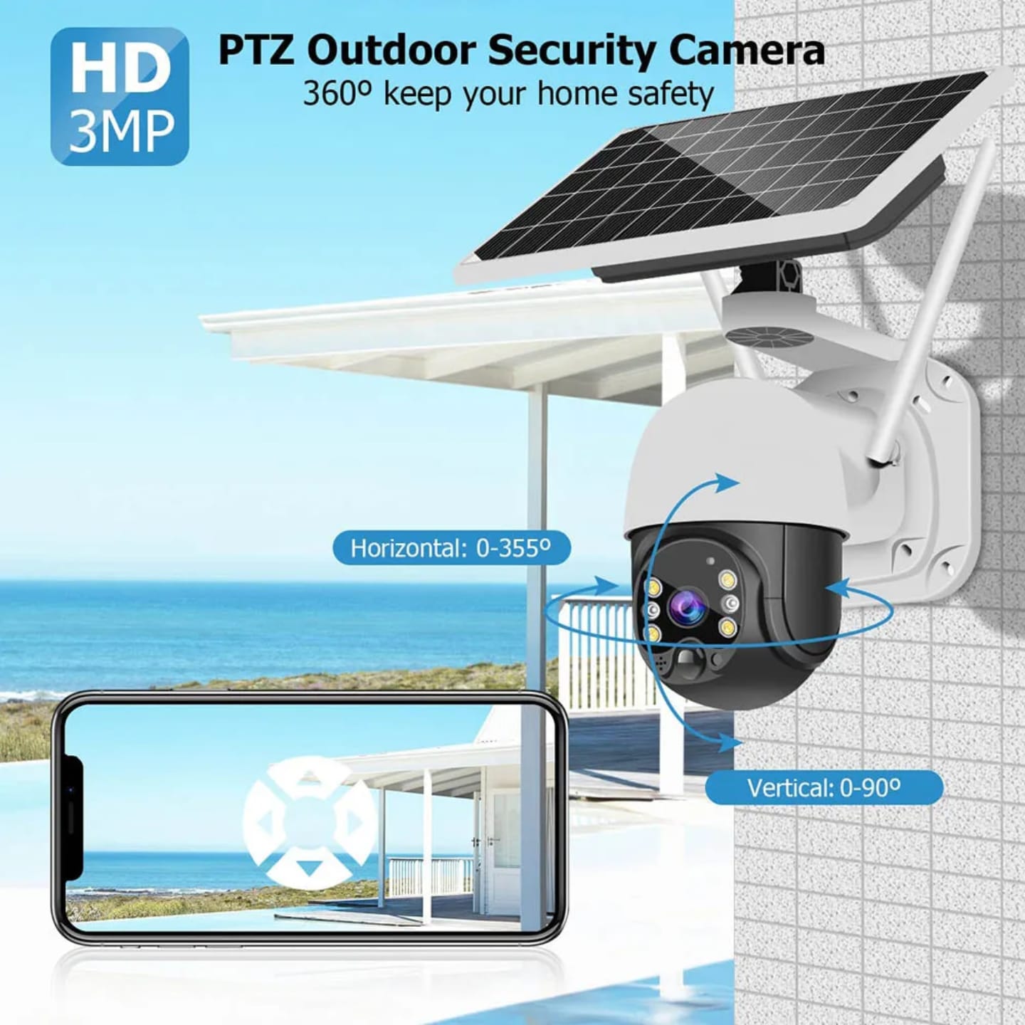 4g solar camera app controlled solar security camera with single lens 4g sim card night vision and cloud storage, surveillance cctv wireless security camera