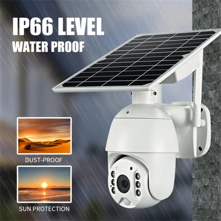 solar camera outdoor wireless solar CCTV camera WIFI outdoor camera waterproof phone app control with solar AI smart camera HD resolution night vision CCTV solar camera high HD