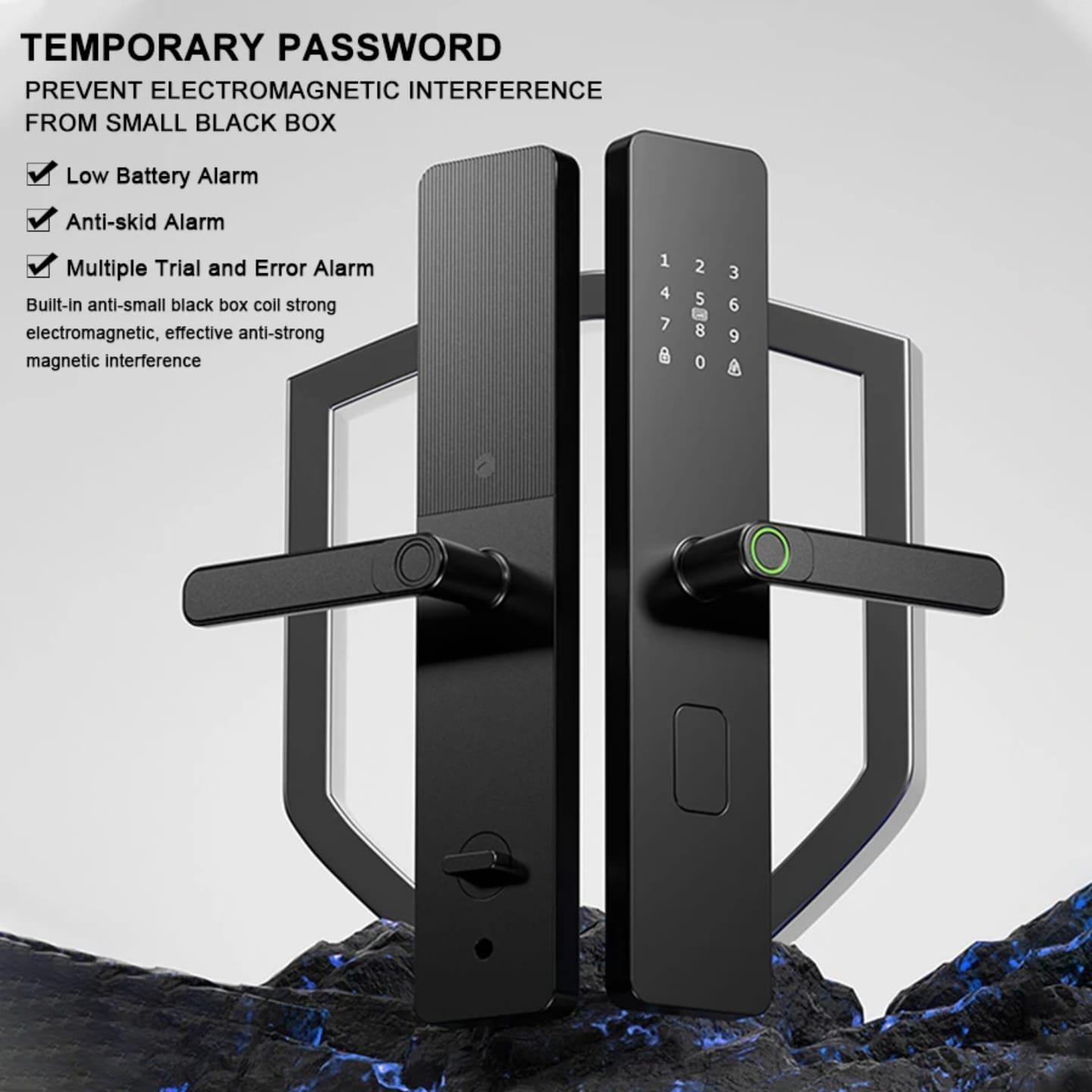 Tuya biometric smart digital locks with fingerprint unlock options, intelligent App controlled fingeprint AIRbnb smart locks for home office and hoyel locks, digital locks