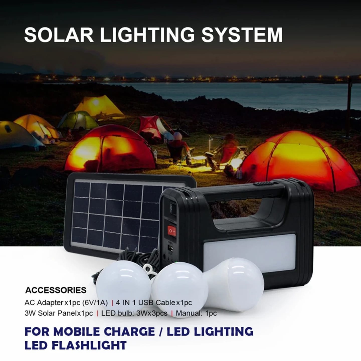 portable solar light kits, for indoor outdoor camping light kits, solar mini lighting system kit, led bulbs power emergency lighting accessories for home power back up large capacity solar system kit