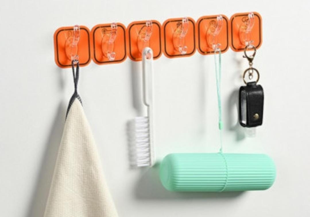 6 in 1 flexible adhesive hooks