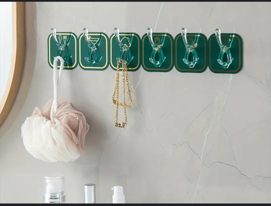 6 in 1 flexible adhesive hooks