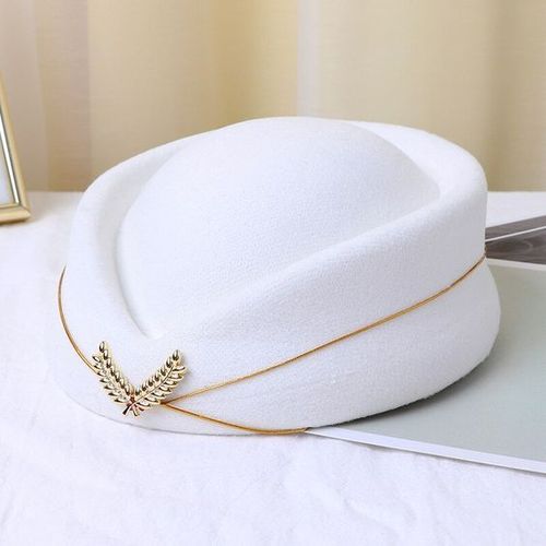 Fashion Women Stewardess Cap Uniform Plane/Stage Perform Hat Air Hostess Cap