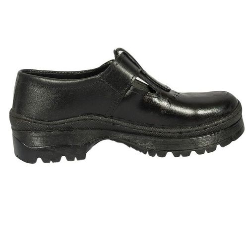 Genuine Leather Fashion Back To School Leather Black Official School Girls Shoes