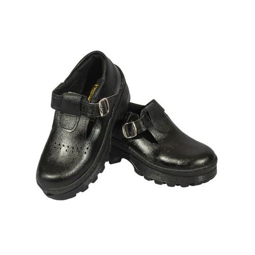 Genuine Leather Fashion Back To School Leather Black Official School Girls Shoes