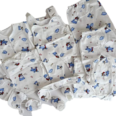 Luckystar 11-Piece Unisex Baby Receiving Clothes Set – Soft Newborn Essentials for Boys & Girls, Includes Bodysuits, Mittens, Socks & More – Perfect Baby Shower Gift for New Parents, Gender-Neutral Ou