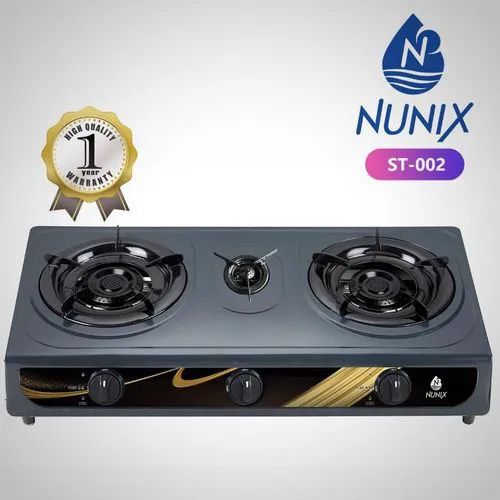 Nunix 2 Gas Cooker SC002 Double Burner Gas stove gas cooker 【hot】gas cooker/stove gas cooker cooking gas cooker burner gas cooker stainless