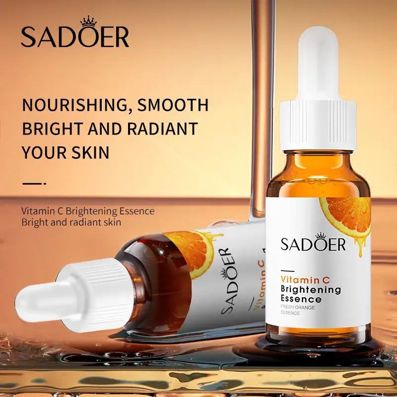 Sadoer 3 Serums Set, Acne Treatment Salicylic Acid Serum + Vitamin C Face Serum Brightening Essence + Niacinamide Freckles Whitening Serum, For Oil Control, BlackHeads Removal, Whiten Dark Spots