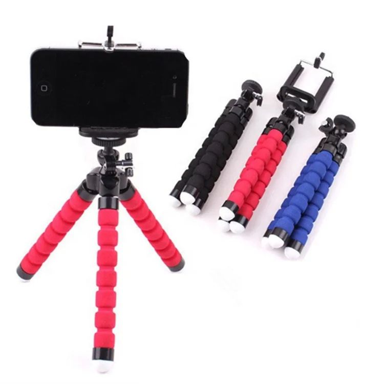 Tripod For Phone Flexible Sponge Octopus Mini Tripod For IPhone Mini Camera Tripod Phone Holder Clip Stand