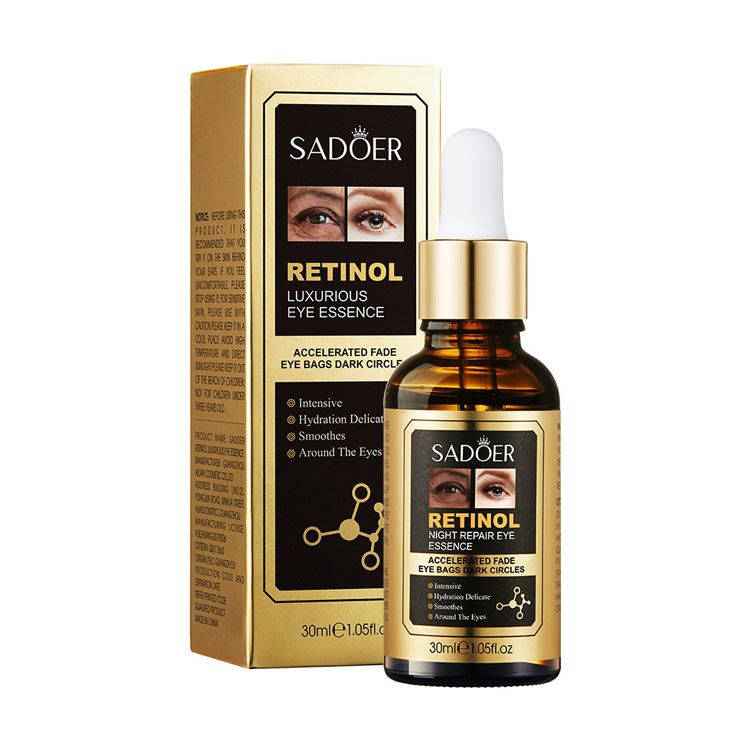 Retinol Eye Serum AntiWrinkle Fade Fine Line, Fade Eye Bags Remove Dark Circles Retinol eye Serum Smooth Face Eye Serum