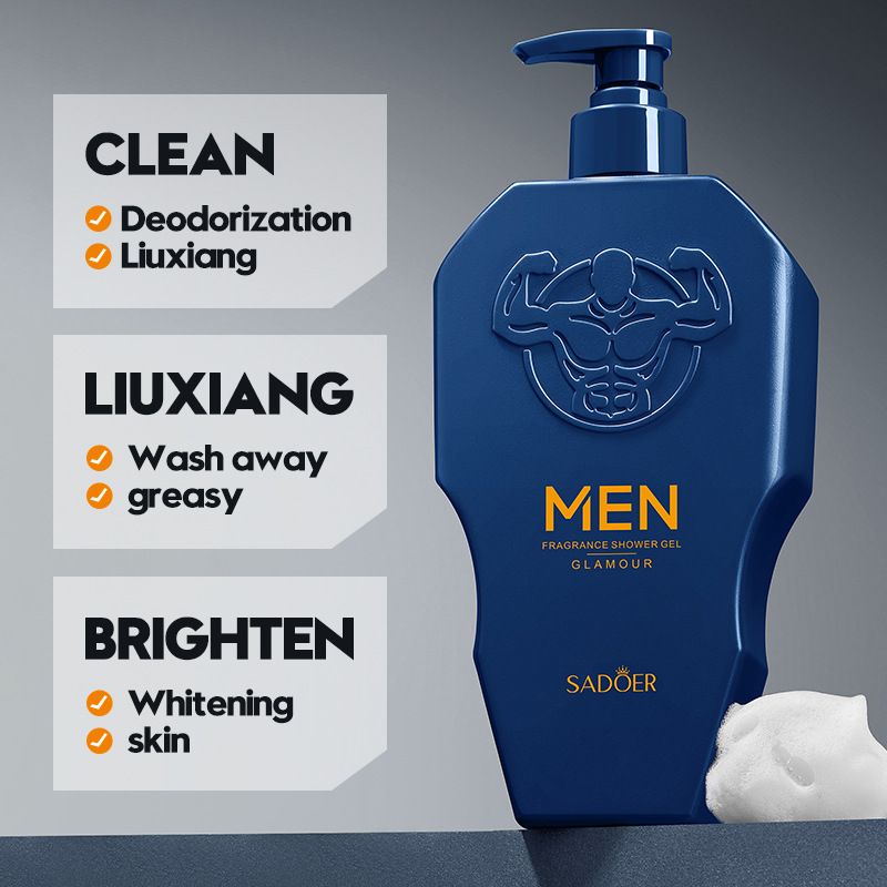 SADOER Men’s Exclusive Aromatherapy Shower Gel | Deep Cleansing, Oil Control & Long-Lasting Fragrance – 500ml