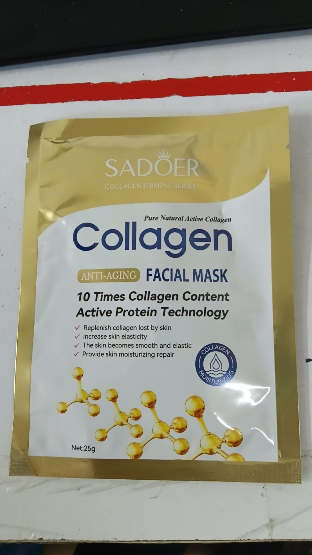 SADOER Bone Collagen Face Mask Firming Moisturizing Repair Anti-Aging Skin Care Anti-Wrinkle Facial Sheet Masks