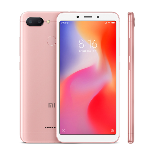 Refurbished Phones Xiaomi Redmi 6 Global OS 64GB+4GB 3000mAh 5.45 inches Dual SIM Smartphone
