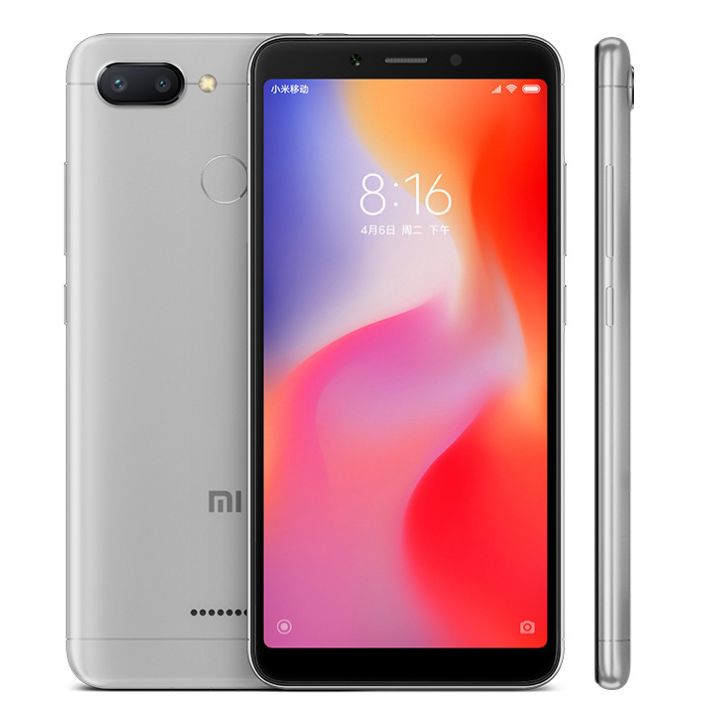 Refurbished Phones Xiaomi Redmi 6 Global OS 64GB+4GB 3000mAh 5.45 inches Dual SIM Smartphone
