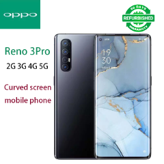 Refurbished oppo Reno3 Pro reno 3Pro 5g Smartphone with curved screen 48mp + 32mp + 8mp face and screen fingerprint double unlocking