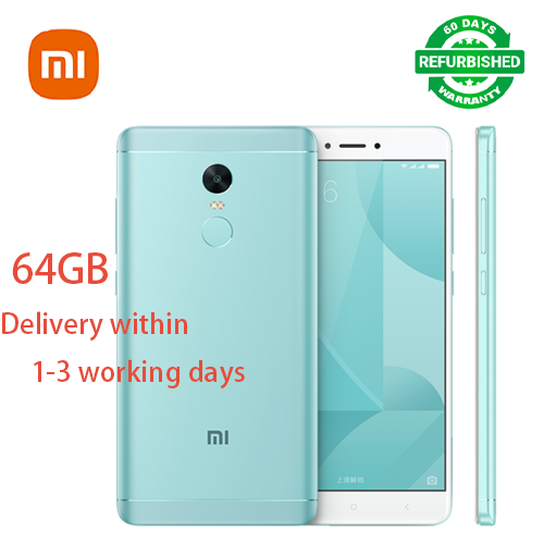 Refurbished Phone Redmi Note 4X 5.55 inch 4100mAh 64GB+4GB 13MP+5MP Global Dual sim Smartphone