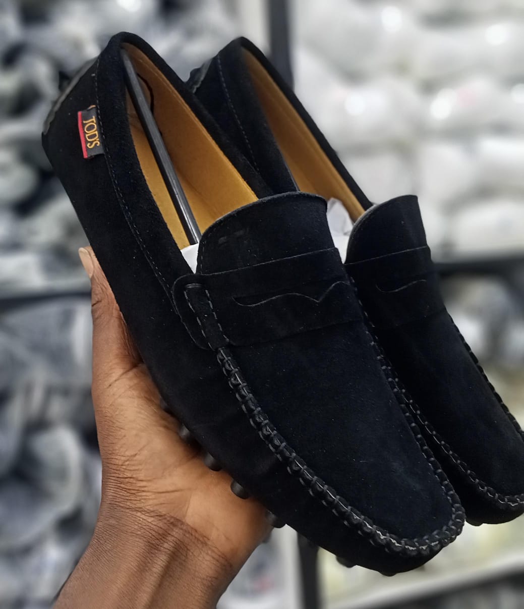 Official men's leather suede loafers