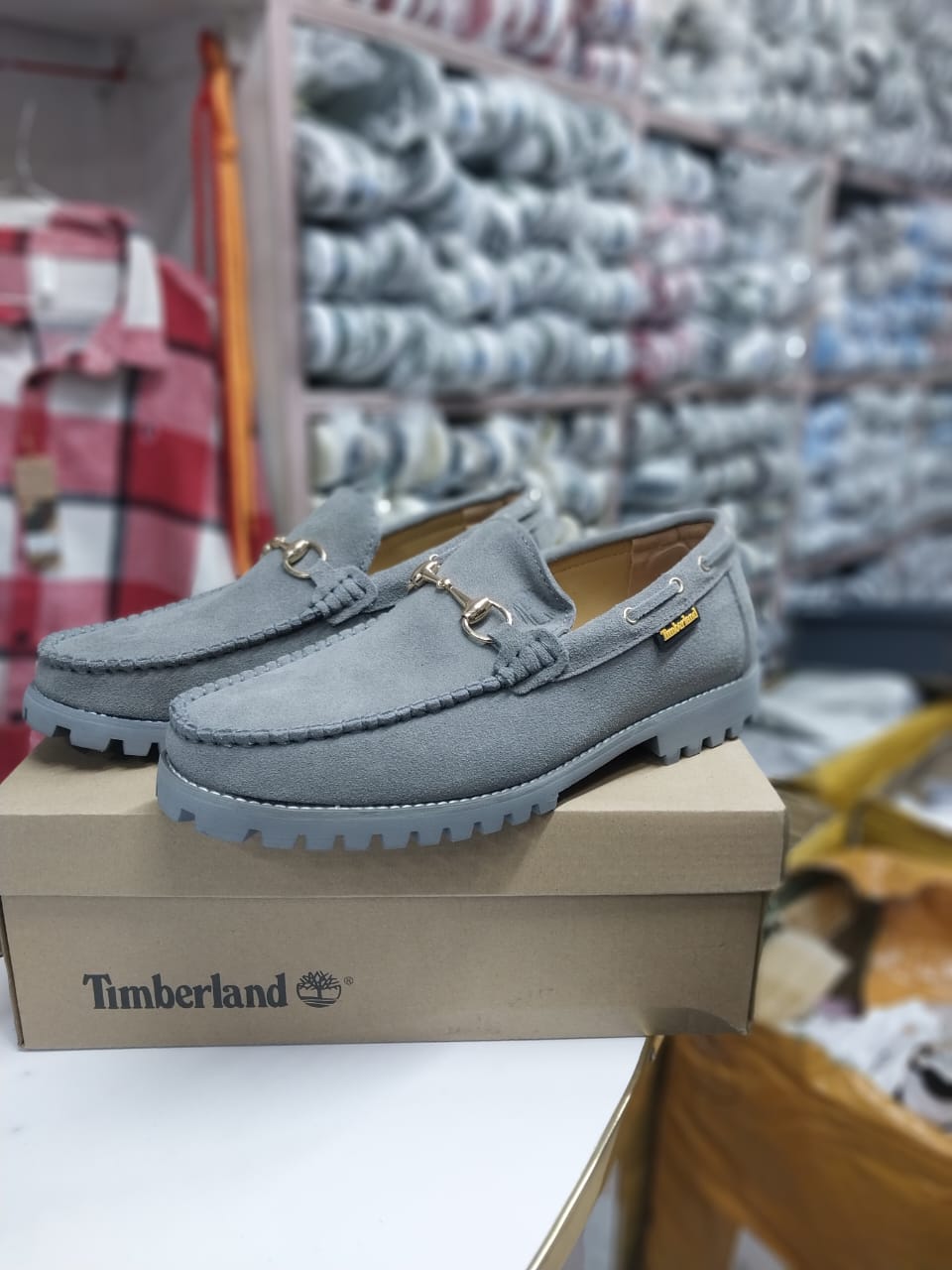 High 🔥 quality ⚡💥 Men's casual suede Timberland loafers men's fashion 👌🏽 rubber official learher rubber loafers