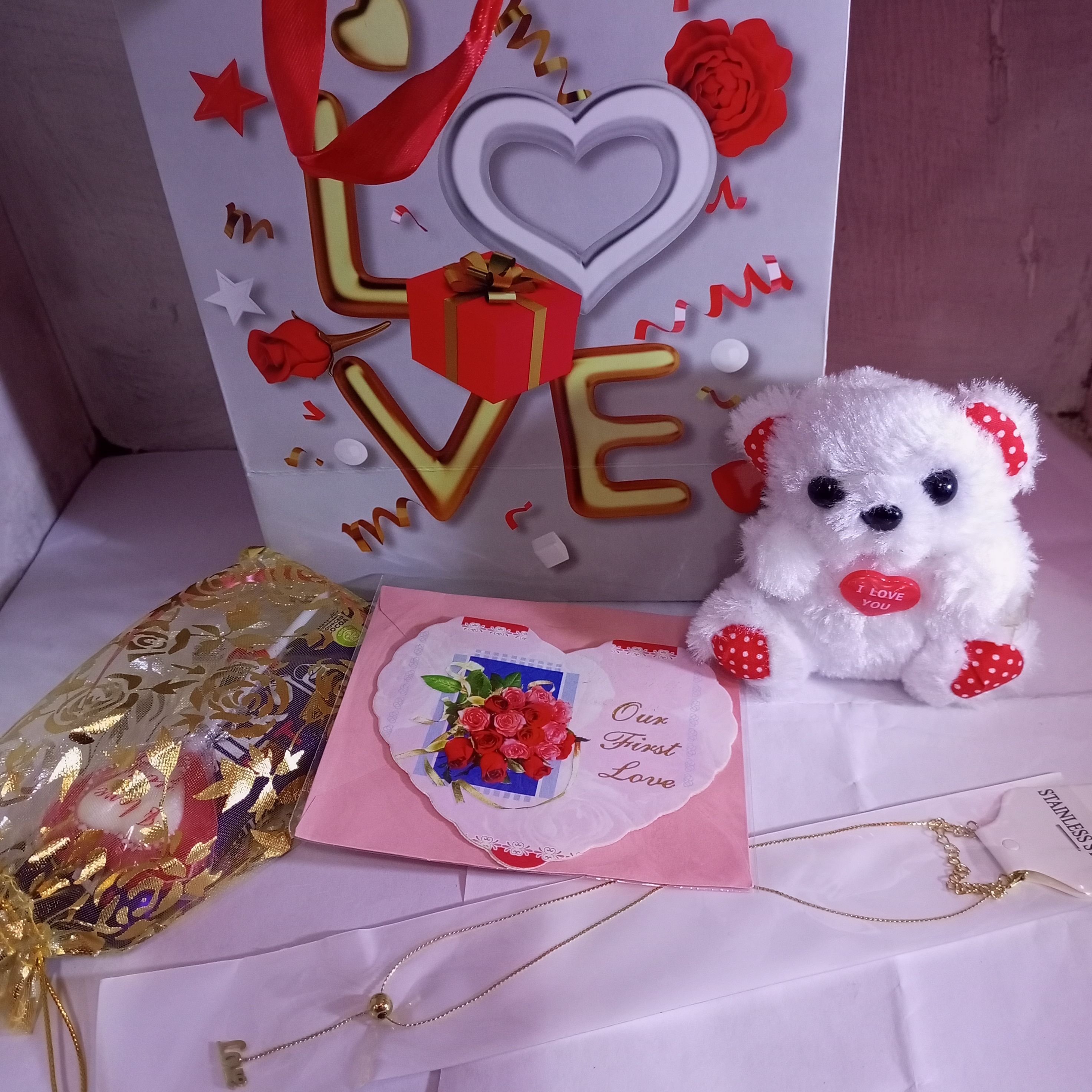 Valentine Package in  a gift bag