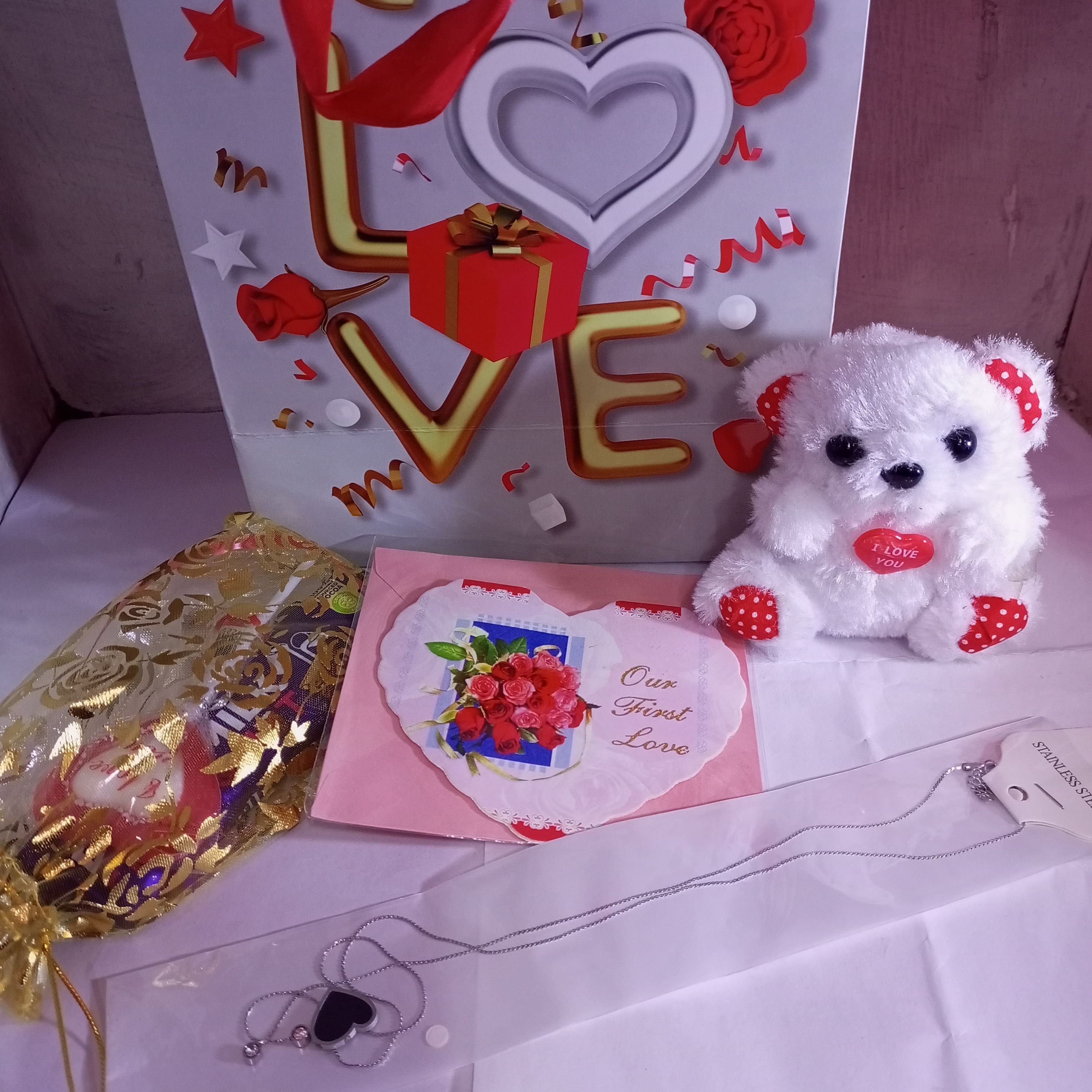 Valentine Gift Package in a gift bag