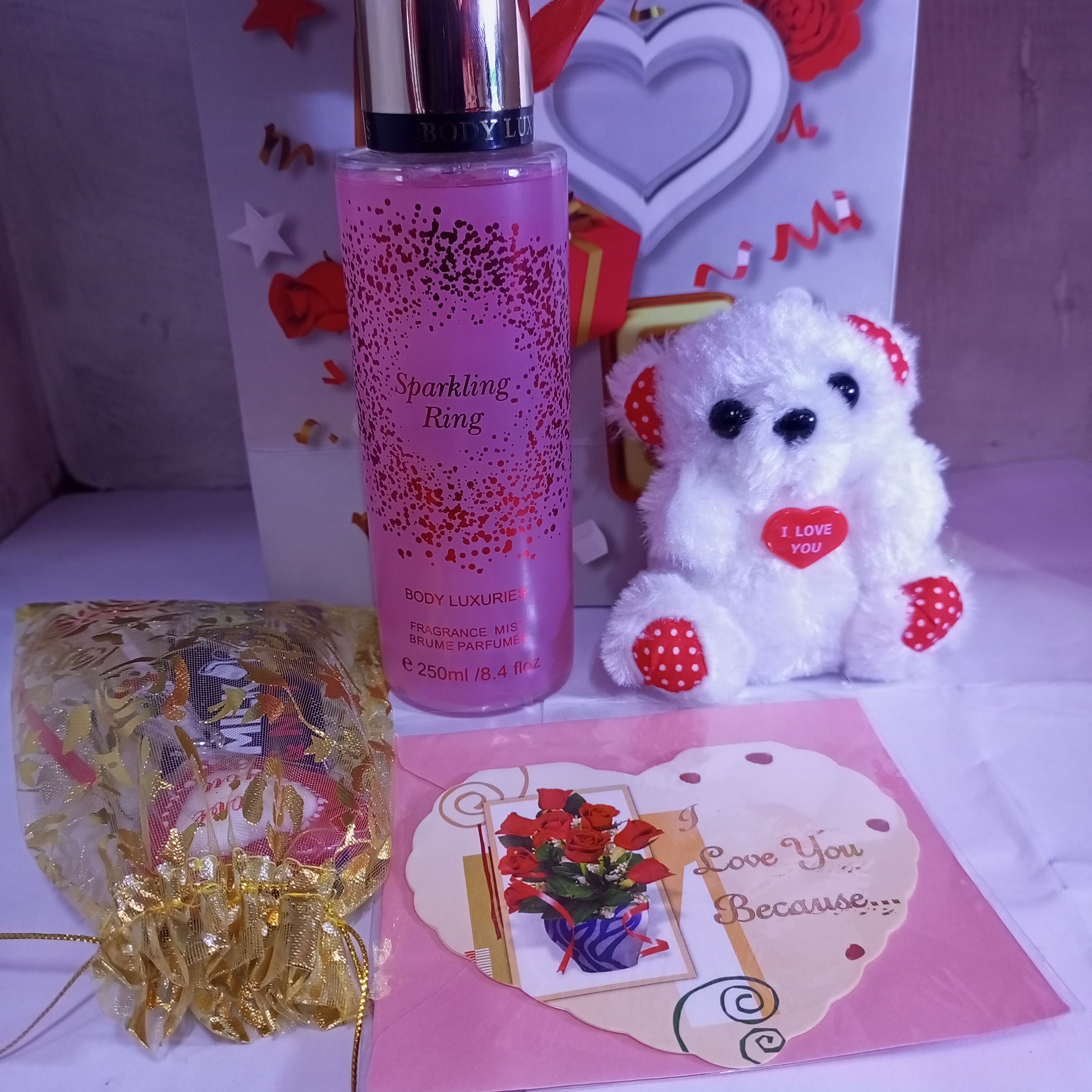 Valentine Gift pacakge with Body mist