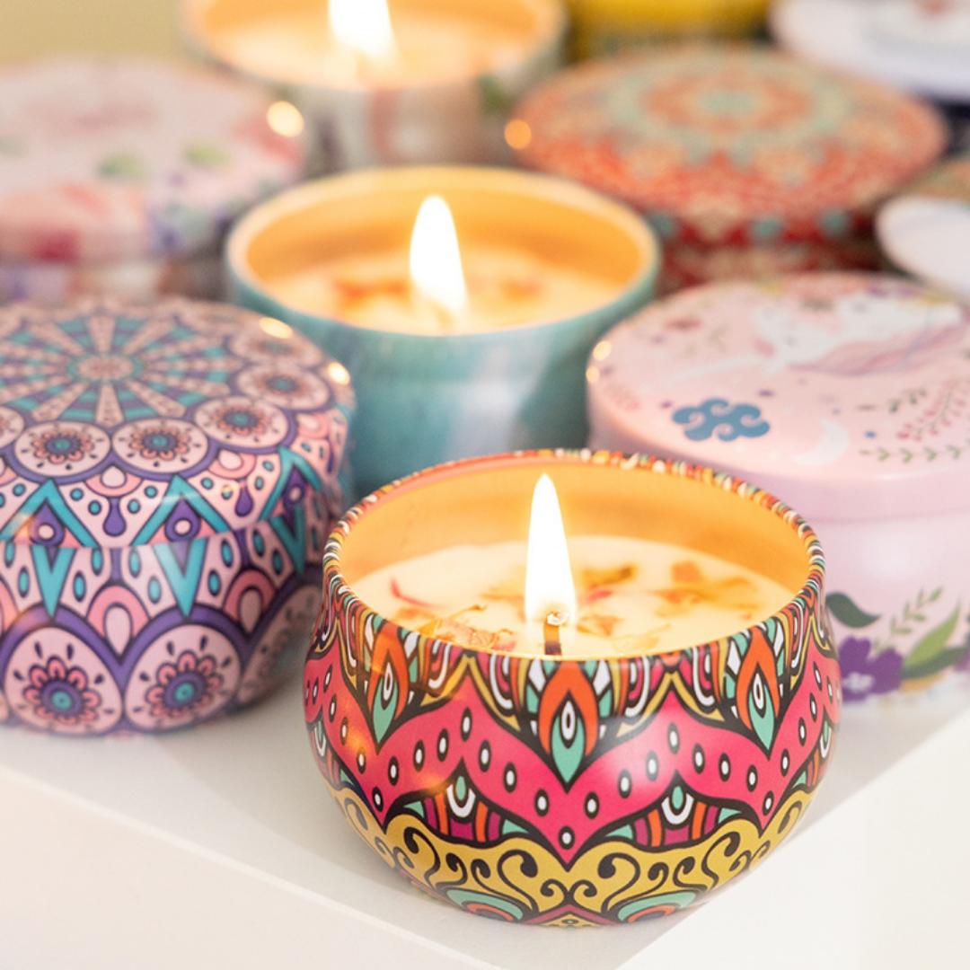 3 Assorted Therapeutical Scented candles/ Aromatherapy / smokeless candles