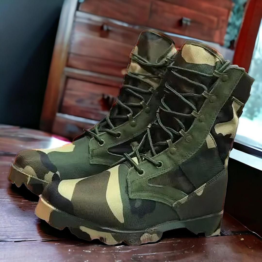 Men's Durable Camouflage Combat Boots - Siwar Military Tactical Boots For Outdoor And Hiking - Military Tactical Boots