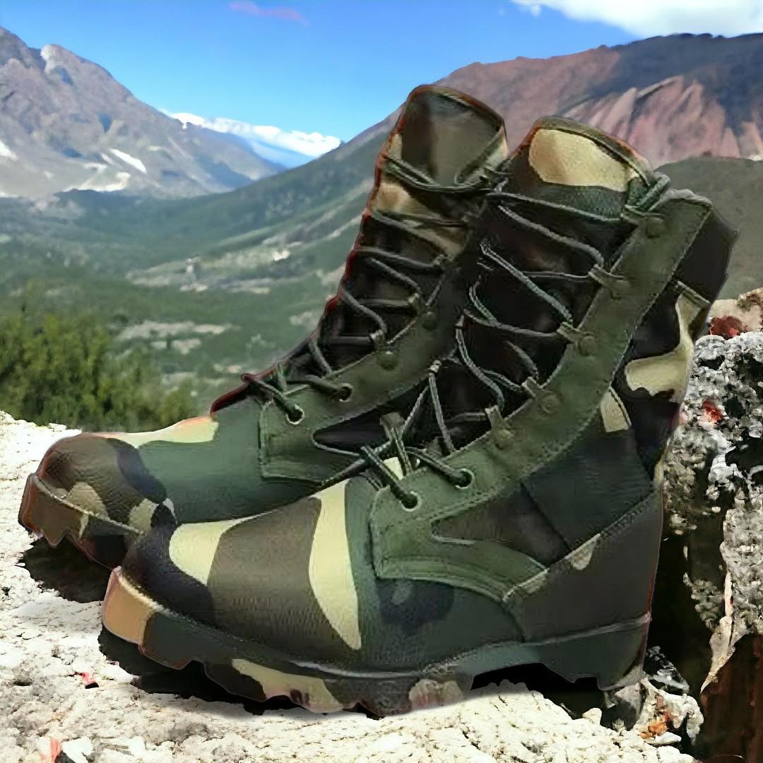 Men's Durable Camouflage Combat Boots - Siwar Military Tactical Boots For Outdoor And Hiking - Military Tactical Boots