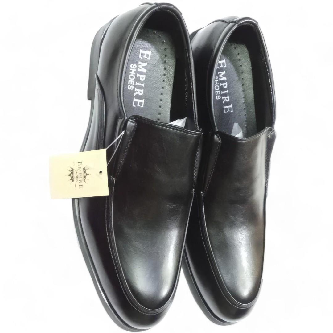 Premium Men's Black And Brown Leather Loafers With Non-Slip Rubber Soles Official Shoes