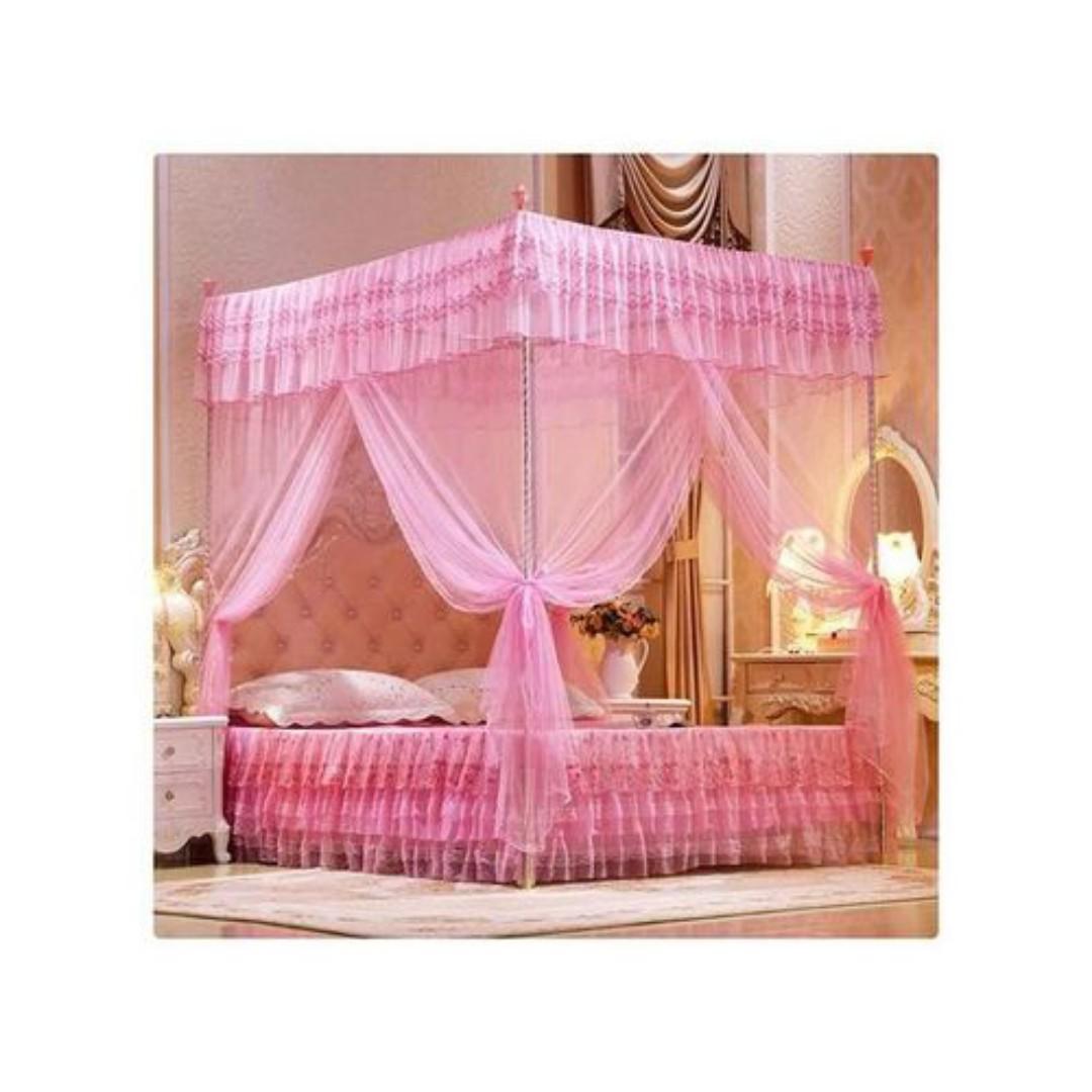 【 Promotion】4*6/5*6/6*6 4 stands mosquito net with Stand Mosquito Repellent Tent Bedding Accessories