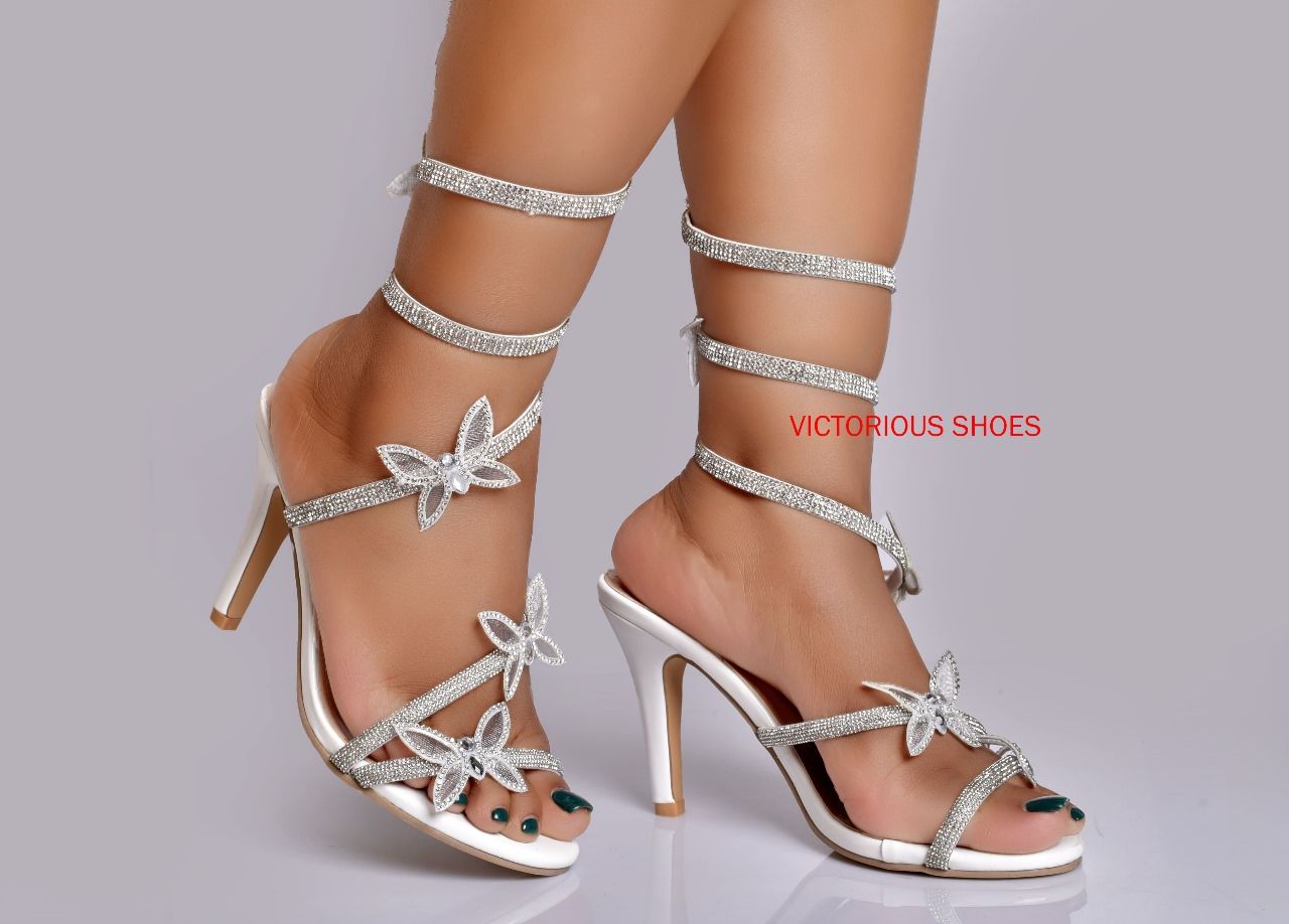 Victoria High Heeled 😘😘😘Ladies Sandals Black, Red, silver, gold