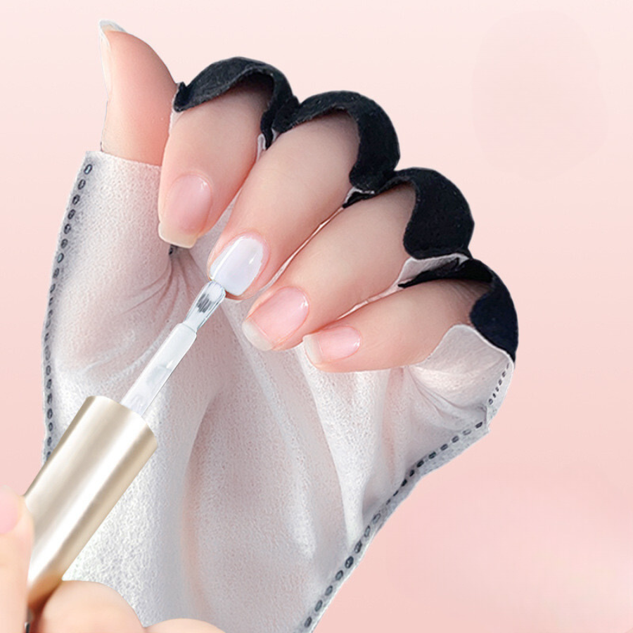 UV Gloves for Nail Lamp Gel Curing, UV Protection Gloves for Manicures Dryer, Fingerless Anti UV Protect Hands From UV Harm, Nail Art Skin Care Gloves for UV Gel Nail Light, Black