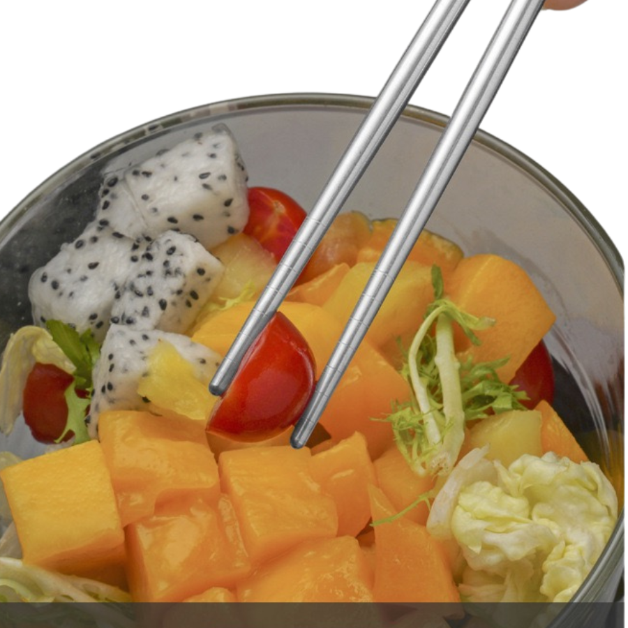 Metal Chopsticks Reusable Stainless Steel Chopsticks Multipack Dishwasher Safe Chop Sticks Non-slip Japanese Korean Chopstick for Cooking Eating 5 Pairs Gift Set