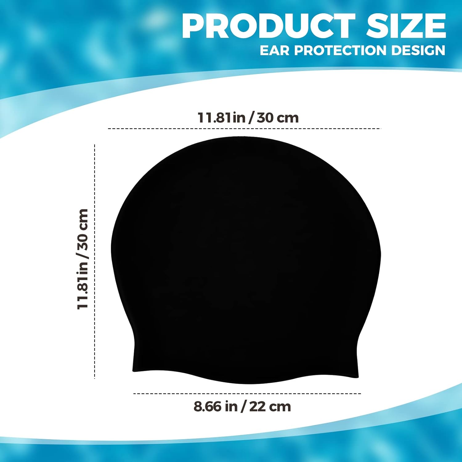 Extra Large Swim Cap - Swim Cap for Long Hair/Short Hair Swim Cap for Braids Silicone Swim Caps Keep Hair Dry
﻿
