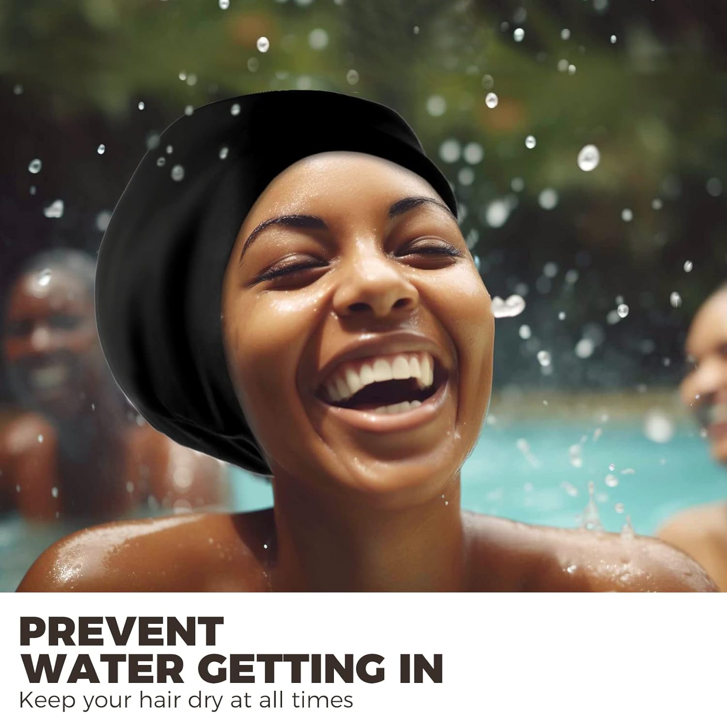 Extra Large Swim Cap - Swim Cap for Long Hair/Short Hair Swim Cap for Braids Silicone Swim Caps Keep Hair Dry
﻿