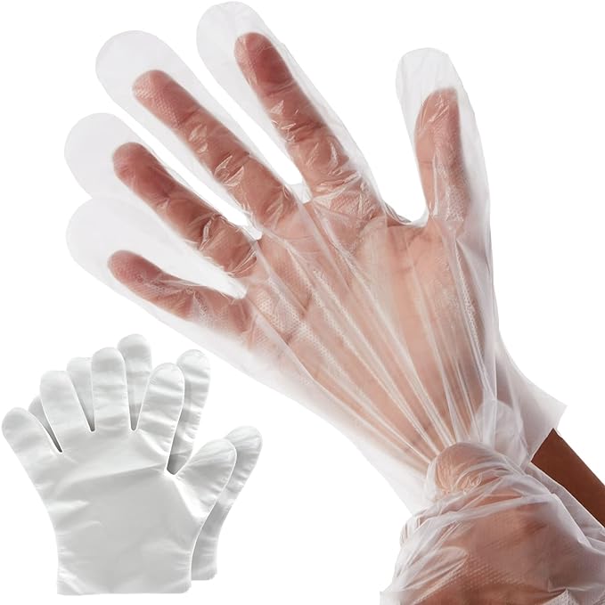 100-Pack Disposable Food Safe Gloves for Cooking, Kitchen Prep and Baking