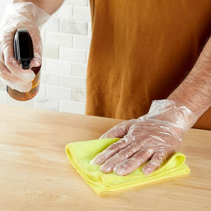 100-Pack Disposable Food Safe Gloves for Cooking, Kitchen Prep and Baking