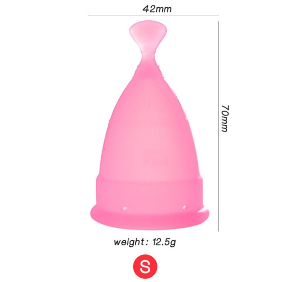 Menstrual Cups - Tampon, Pad, and Disc Alternative Product Reusable Period Cup/Copa Designed with Soft Flexible Medical