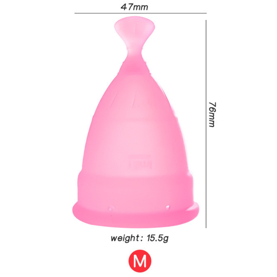 Menstrual Cups - Tampon, Pad, and Disc Alternative Product Reusable Period Cup/Copa Designed with Soft Flexible Medical