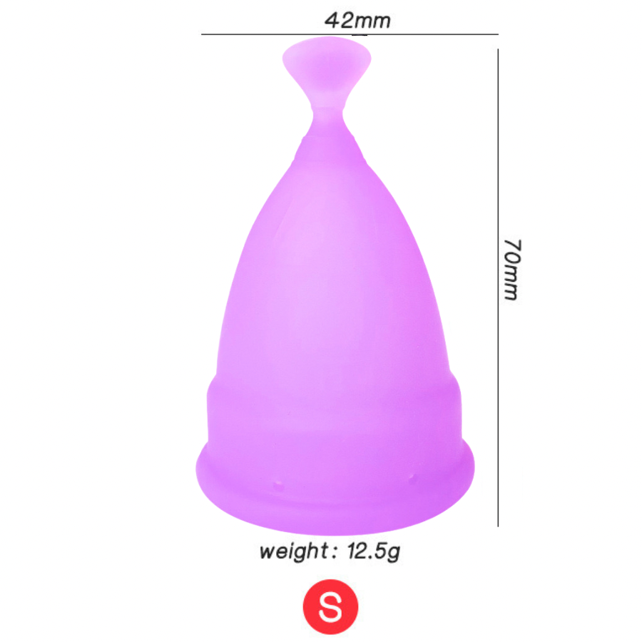 Menstrual Cups - Tampon, Pad, and Disc Alternative Product Reusable Period Cup/Copa Designed with Soft Flexible Medical