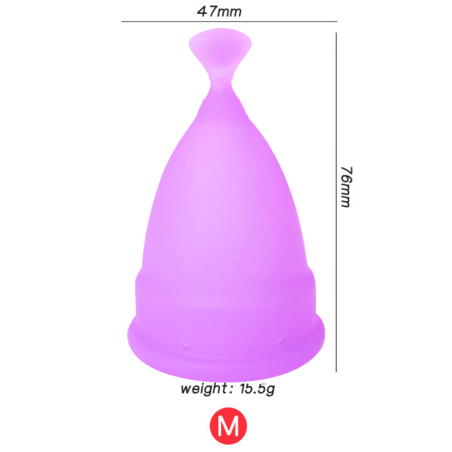 Menstrual Cups - Tampon, Pad, and Disc Alternative Product Reusable Period Cup/Copa Designed with Soft Flexible Medical