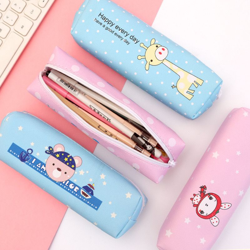 Pencil Case Pouch Pen Case Simple Stationery Bag School College Office Organizer for Teens Girls Adults Student