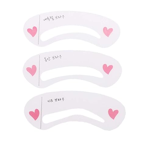 3Pcs/Set Makeup Plastic Eyebrow Drawing Guide Cards Reusable Automatic Brow Stencils Template Grooming Shaping DIY Cosmetic Tools