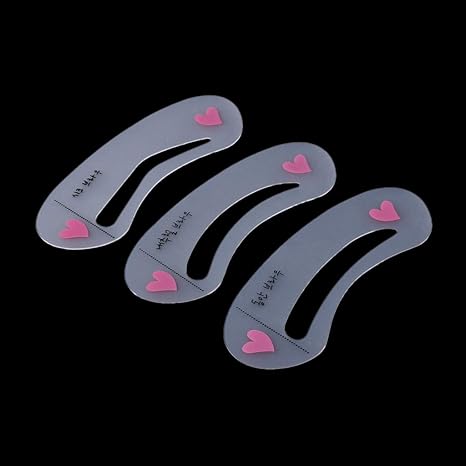 3Pcs/Set Makeup Plastic Eyebrow Drawing Guide Cards Reusable Automatic Brow Stencils Template Grooming Shaping DIY Cosmetic Tools