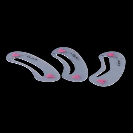 3Pcs/Set Makeup Plastic Eyebrow Drawing Guide Cards Reusable Automatic Brow Stencils Template Grooming Shaping DIY Cosmetic Tools