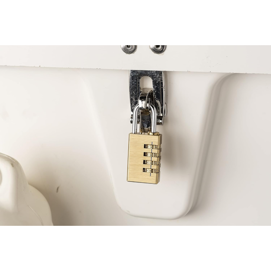 1 password padlock storage cabinet lock external lock, suitable for school gym storage cabinets, sports storage cabinets, fences, toolboxes, doors, boxes, Hass storage