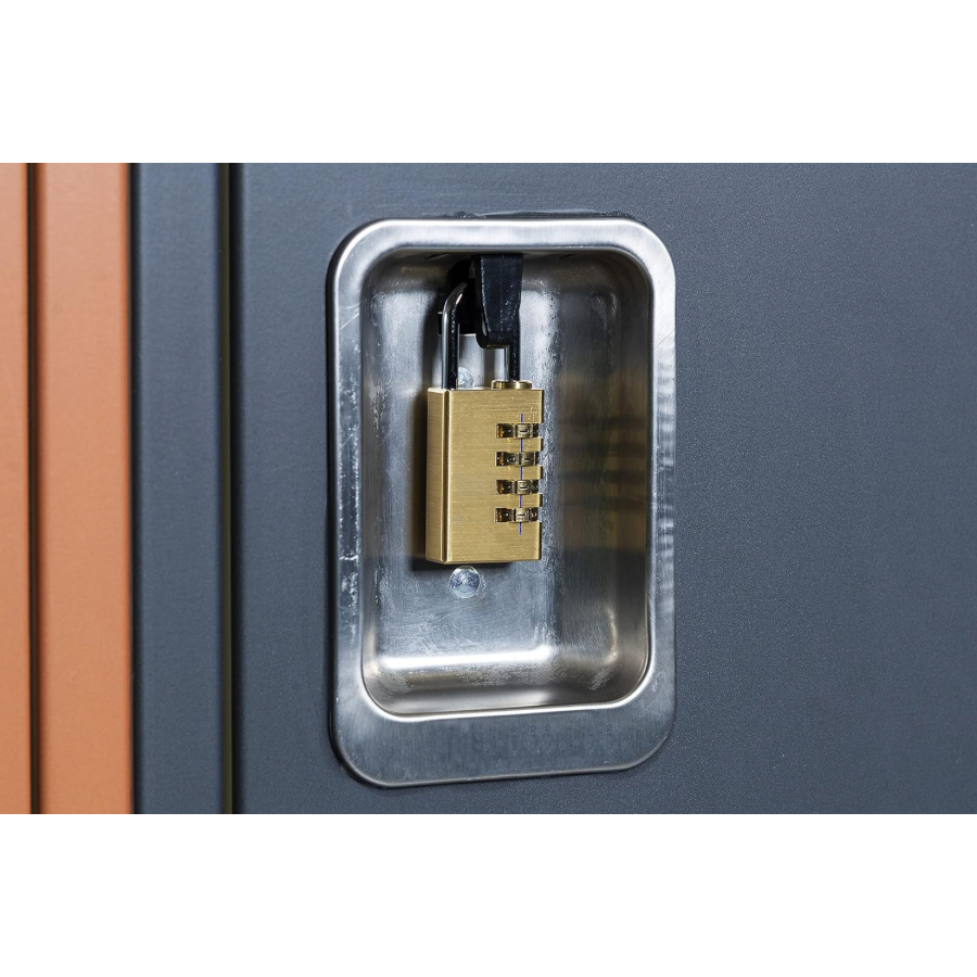 1 password padlock storage cabinet lock external lock, suitable for school gym storage cabinets, sports storage cabinets, fences, toolboxes, doors, boxes, Hass storage