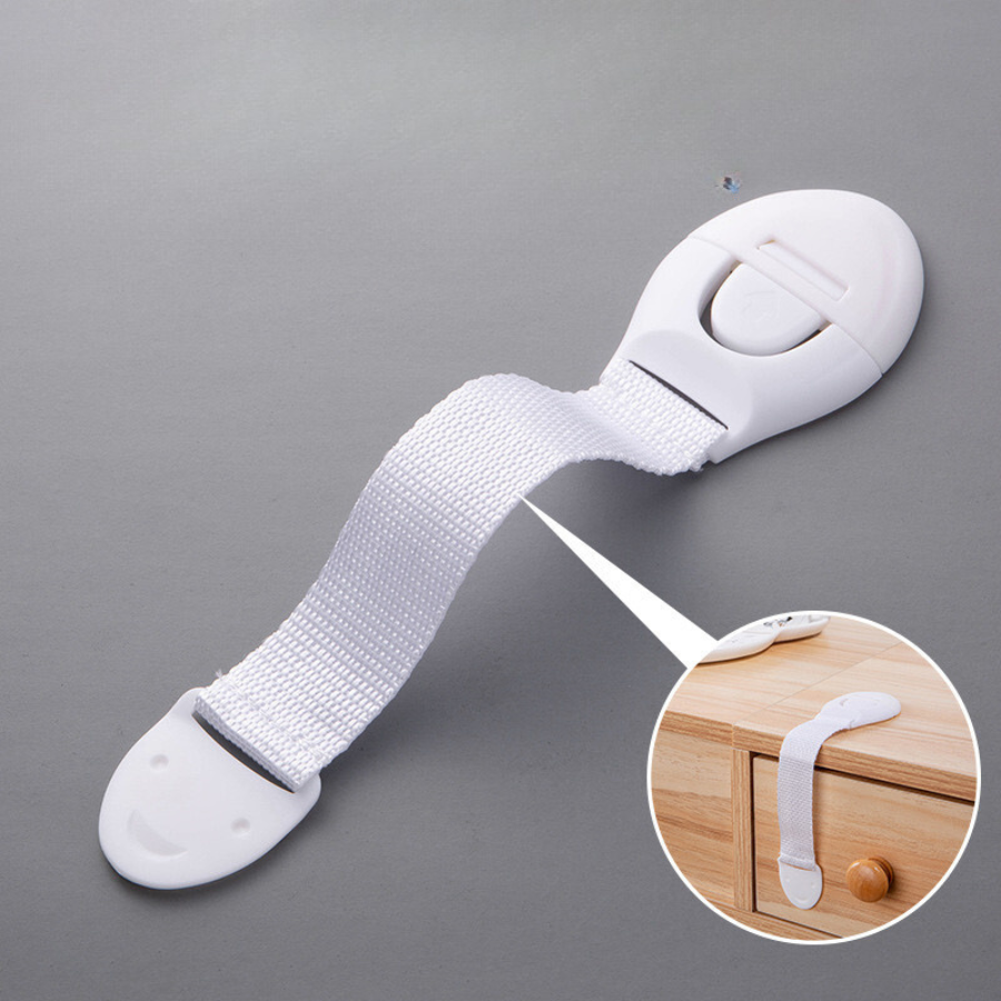 Child Safety Cabinet Locks - Baby Proofing Latches to Drawer Door Fridge Oven Toilet Seat Kitchen Cupboard Appliance Trash Can -  No Drill No Tool